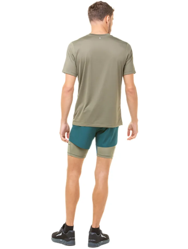 Ronhill Men's Tech Distance Twin Short Deep Lagoon/Woodland-3